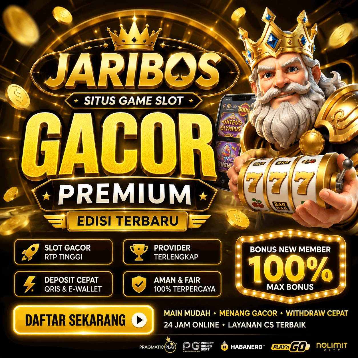 JARIBOS: Situs Game Slot Gacor Premium Edisi Terbaru